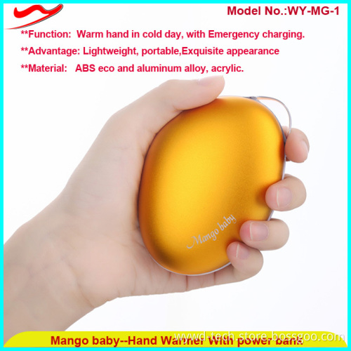korea type portable power bank hand warmer